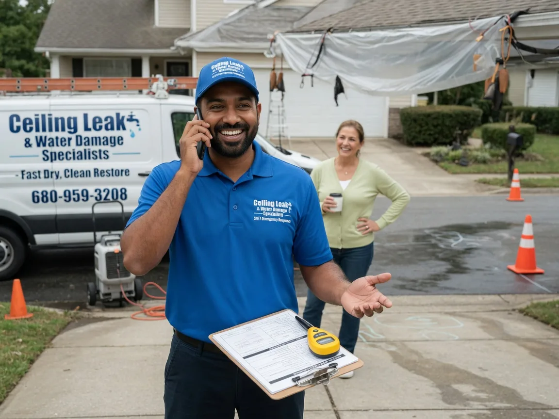 Ceiling Leak Cleanup Fredericksburg, TX FAQs